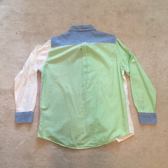 Chaps color block button down shirt - Picture 2 of 4